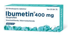 Ibumetin 400 mg tabletter 20 stk