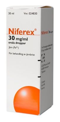 Niferex 30 mg/ml dråper 30 ml