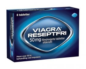 Viagra Reseptfri 50mg 8stk Et legemiddel for menn over 18 år med impotens.