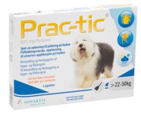Prac-tic 625 mg påflekkingsvæske til hund 3 x 5 ml