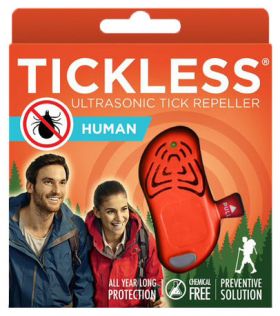 Tickless Human elektronisk flåttjager rød 1 stk