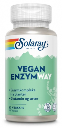 Solaray vegan enzymway 60 kapsler