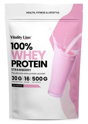 Vitality Line 100% Whey Protein Strawberry 500g