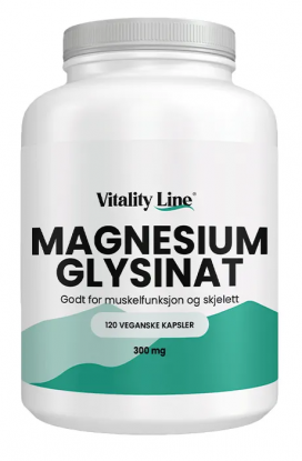 Vitality Line Magnesium Glysinat 300 mg 120 kapsler