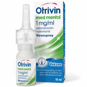 Otrivin mentol 1 mg/ml nesespray voksne 10 ml