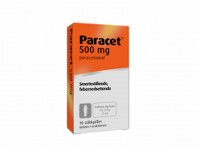 Paracet 500 mg stikkpiller 10 stk