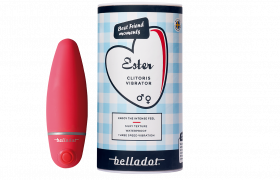 Belladot Ester klitorisvibrator Rød 1 stk