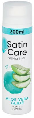 Gillette Satin Care Sensitive Aloe Vera Glide Shave Gel 200ml
