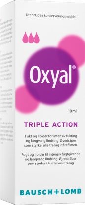 Oxyal Triple Action øyedråper 10 ml