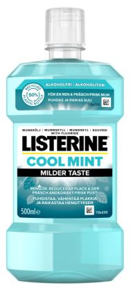 Listerine Cool Mint Milder Taste Munnskyll 500ml