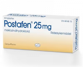 Postafen 25 mg tabletter 10 stk