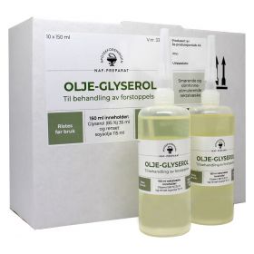 Olje-glyserol NAF rektalvæske 10x150 ml