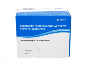 Klorhexidin 0,5 mg/ml liniment spyleampulle 20x30 ml