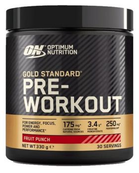 Optimum Nutrition Gold Standard Pre-Workout pulver fruktpunsj 330 g