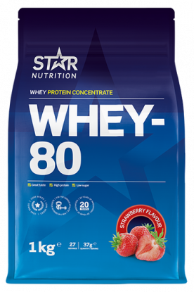 Star Nutrition Whey-80 Strawberry 1 kg