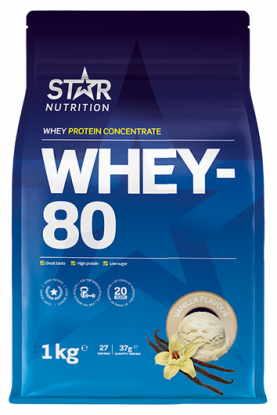 Star Nutrition Whey-80 Vanilje 1 kg
