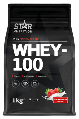 Star Nutrition Whey-100 Strawberry 1 kg
