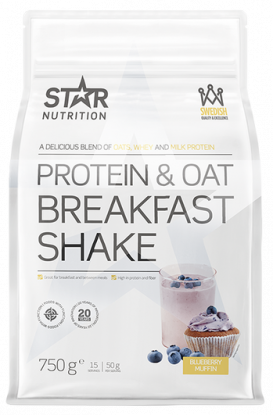 Protein & Oat Breakfast Shake Blueberry Muffin 750g