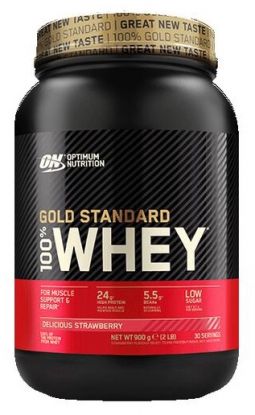100% Whey Gold Standard, 908 g - Delicious Strawberry