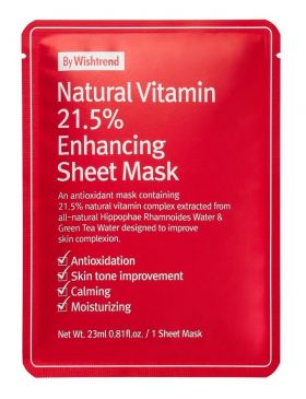 Natural Vitamin 21.5% Enhancing Sheet Mask 23g