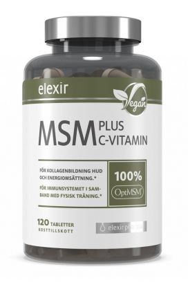 Elexir Pharma MSM Plus C-Vitamin tabletter 120 stk