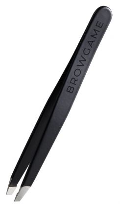 Browgame Signature Tweezer Slanted Soft Touch Blackout Pinsett