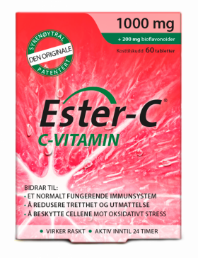 Ester-C C-vitamin 1000 mg 60 tabletter 