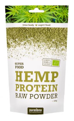 Purasana Hemp protein powder 200 g ØKO
