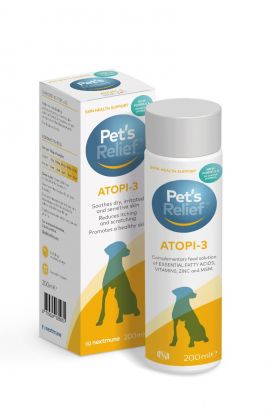Pet's Relief Atopi-3 fôrtilskudd 200 ml
