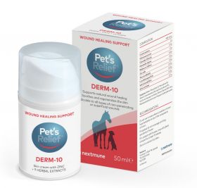 Pet's Relief Derm-10 hudkrem pumpeflaske 50 ml