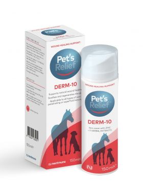 Pet's Relief Derm-10 hudkrem pumpeflaske 150 ml