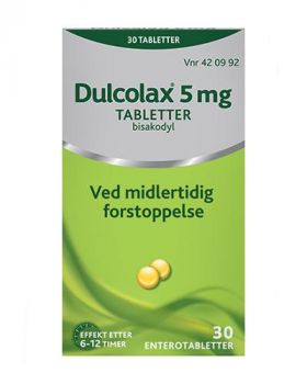 Dulcolax 5 mg tabletter 30 stk