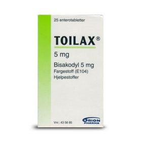 Toilax 5 mg enterotabletter 25 stk