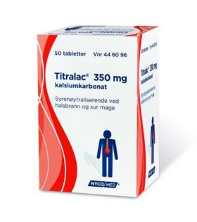 Titralac 350 mg tabletter 50 stk