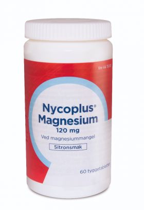 Nycoplus Magnesium 120 mg tyggetabletter 60 stk