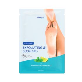 STAY Well Exfoliating & Soothing Heel Mask Peppermint og lime 1 stk