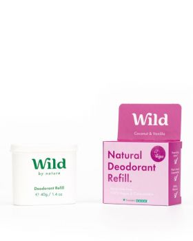 Wild Refillable Natural Refill Deodorant Coconut & Vanilla 40 g