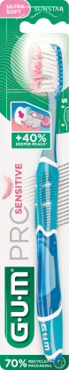 GUM PRO SENSITIVE Toothbrush Xtra soft assorterte farger 1 stk
