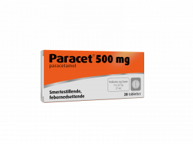 Paracet Tabletter 500mg 20stk Korttidsbehandling av milde til moderate smerter og feber