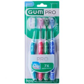 Gum Technique Pro tannbørste soft 4 stk