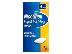 Nicotinell 4 mg tyggegummi tropisk frukt 24 stk