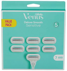 Gillette Venus Deluxe Smooth Sensitive Razor Blades 7 pack