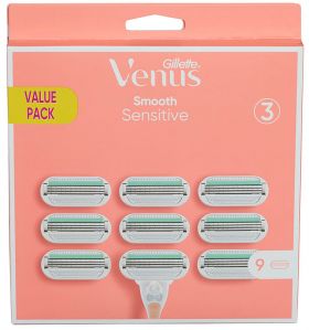 Gillette Venus Smooth Sensitive Razor Blades 9 pack