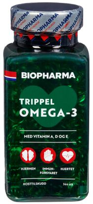 Biopharma Trippel Omega-3 144stk