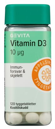 Vitamin D3 10mcg 120stk