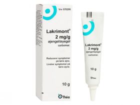 Lakrimont 2 mg/g øyegel 10 g