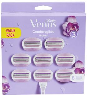 Gillette Venus Comfortglide Breeze Razor Blades 8 pack