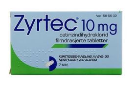 Zyrtec 10 mg tabletter 7 stk
