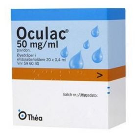 Oculac 50 mg/ml øyedråper endosebeholder 20x0,4 ml