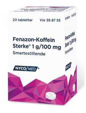 Fenazon-Koffein Sterke tabletter 20stk